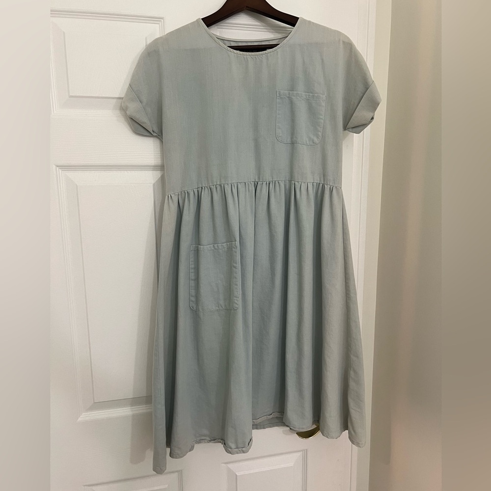 Light Blue Roolee Dress with front pocket